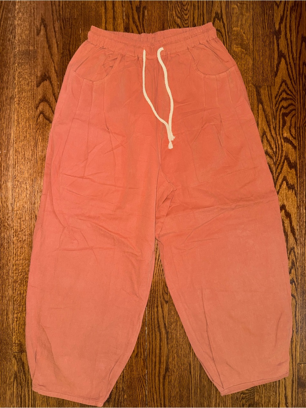 Amazon Coral Drawstring Jogger Pants for Women